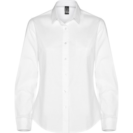 Camisa mujer manga larga elastano Roly Moscú CM5505 | WORKERS UNIFORMES
