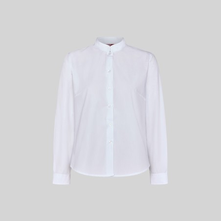 Camisa mujer manga larga cuello mao popelín Garys | WORKERS UNIFORMES