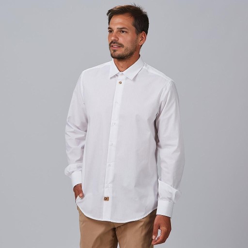Camisa hombre Eliseo slim fit tejido reciclado | WORKERS UNIFORMES