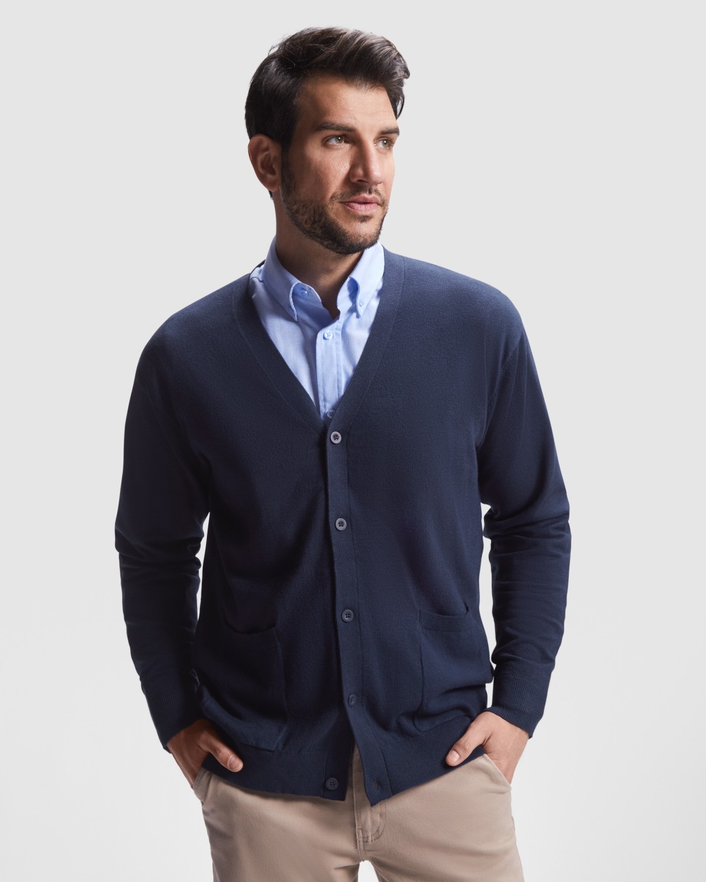CHAQUETA HOMBRE PUNTO FINO