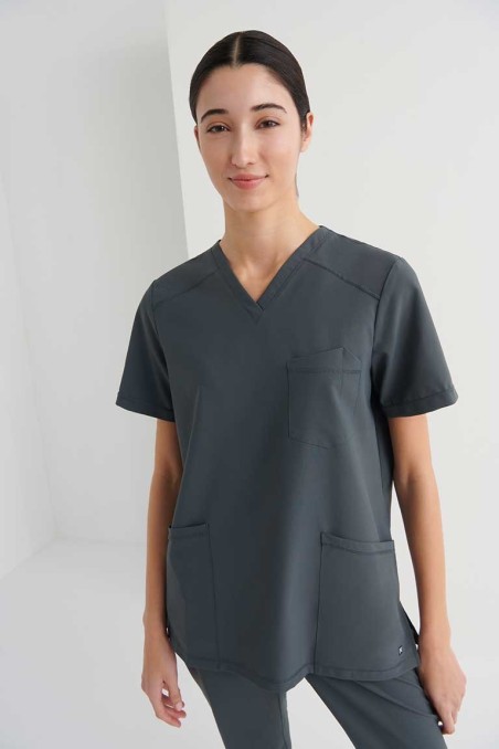 Casaca Sanitaria Cuello V Phoenix 23.24 – WORKERS UNIFORMES
