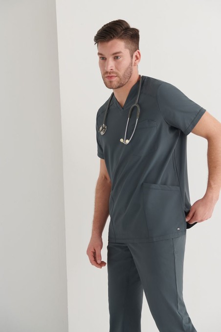 Casaca Sanitaria Cuello V Phoenix 23.24 – WORKERS UNIFORMES