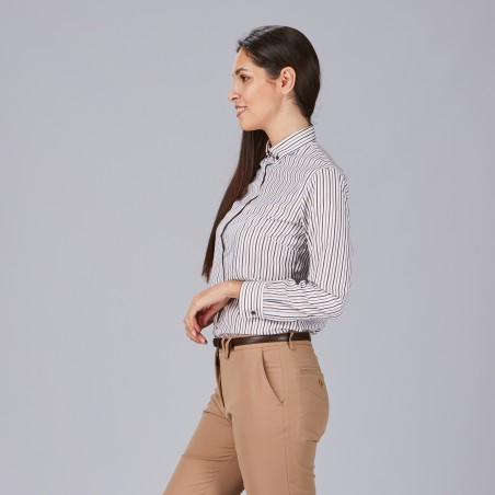 Camisa mujer rayas bicolor SIMONETTA 240033 | WORKERS UNIFORMES