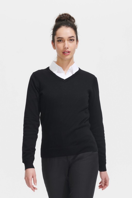 Jersey Cuello Pico para Mujer Punto Fino | WORKERS UNIFORMES