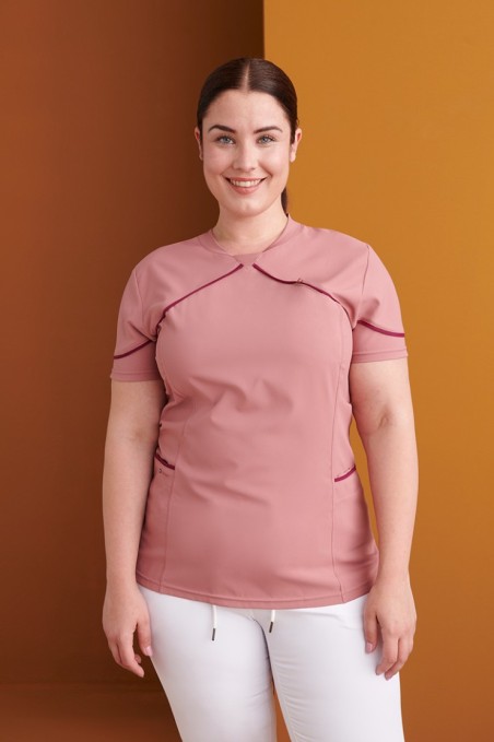 Casaca Sanitaria Cuello V Rib Slim Fit – WORKERS UNIFORMES