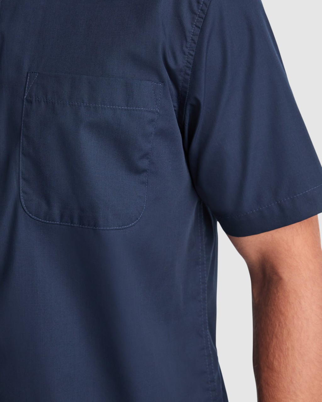 Camisa hombre manga corta popelín Roly CM5503 | WORKERS UNIFORMES