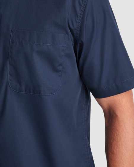 Camisa hombre manga corta popelín Roly CM5503 | WORKERS UNIFORMES