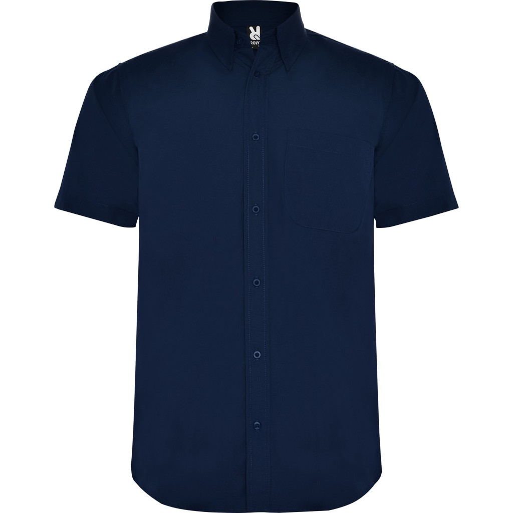 Camisa hombre manga corta popelín Roly CM5503 | WORKERS UNIFORMES