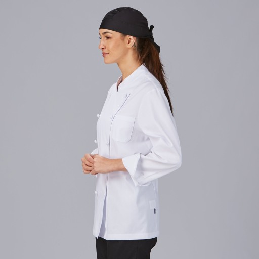 Chaqueta cocina unisex botones forrados blanca | WORKERS UNIFORMES 2
