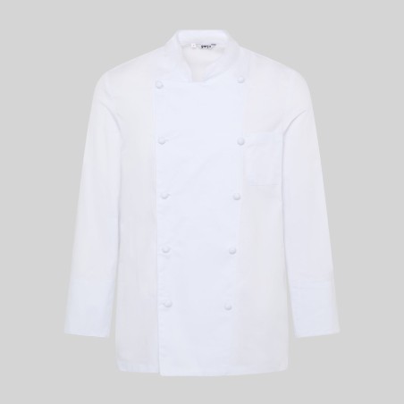 Chaqueta cocina unisex botones forrados blanca | WORKERS UNIFORMES