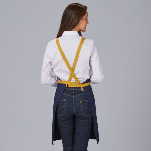 Delantal peto con tirantes contraste 88x74 cm | Workers Uniformes 2