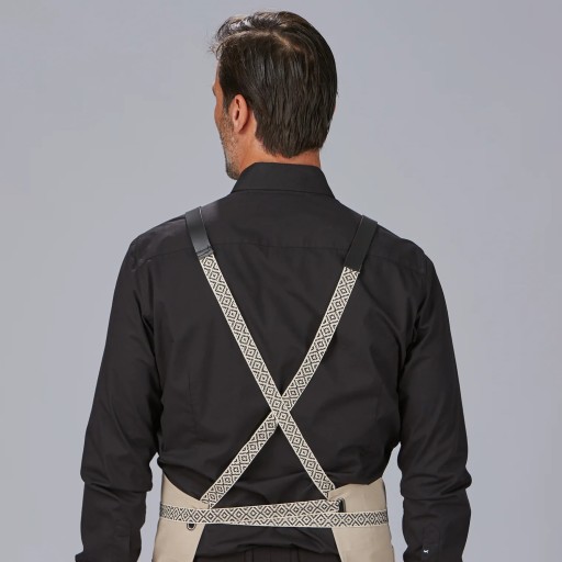 DELANTAL PETO OLLADOS TIRAS COMBI 88X74 CM 2