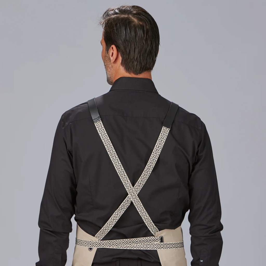 DELANTAL PETO OLLADOS TIRAS COMBI 88X74 CM