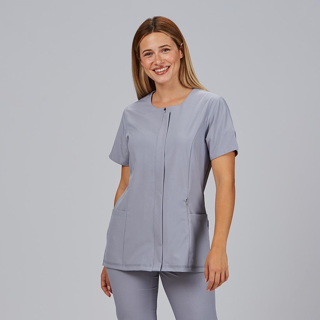 Blusa sanitaria mujer Jana escote caja cómoda | Workers Uniformes