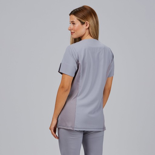 Blusa sanitaria mujer Jana escote caja cómoda | Workers Uniformes 2