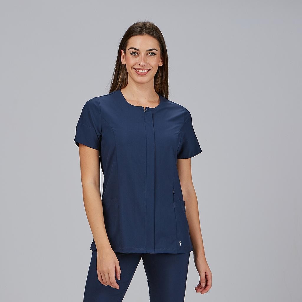Blusa sanitaria mujer Jana escote caja cómoda | Workers Uniformes