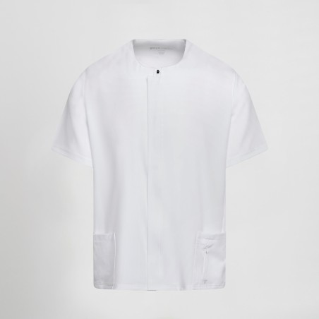 Blusa sanitaria hombre Joan con cremallera cómoda | Workers Uniformes
