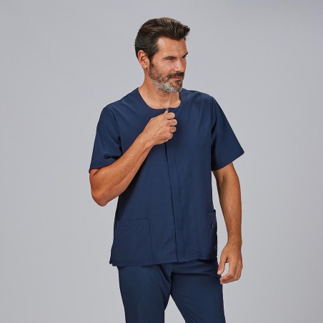 Blusa sanitaria hombre Joan con cremallera cómoda | Workers Uniformes