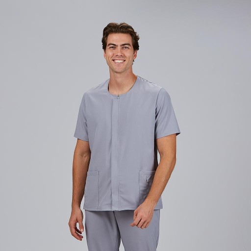 Blusa sanitaria hombre Joan con cremallera cómoda | Workers Uniformes