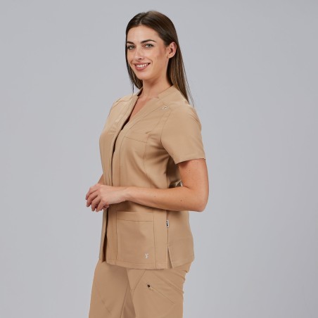Blusa sanitaria mujer Marla abierta cómoda | Workers Uniformes