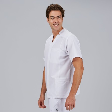 Blusa sanitaria hombre Alfred abierta cómoda | Workers Uniformes