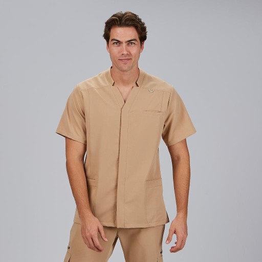 Blusa sanitaria hombre Alfred abierta cómoda | Workers Uniformes