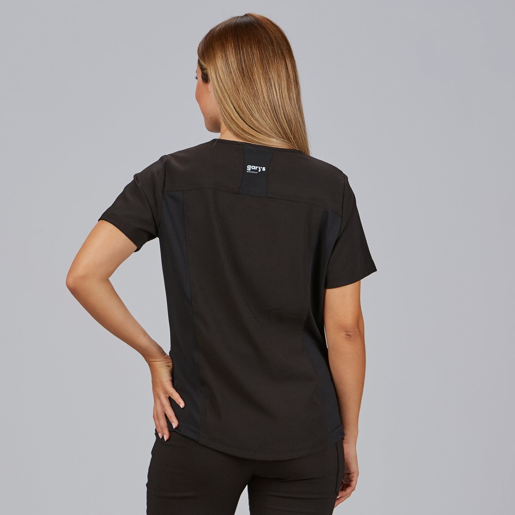 Blusa sanitaria mujer Dulcinea cuello pico cómoda | Workers Uniformes