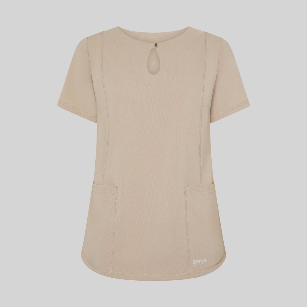 Blusa sanitaria mujer María escote lágrima cómoda | Workers Uniformes