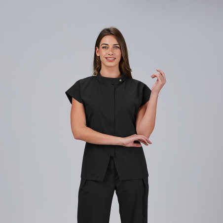 Blusa sanitaria mujer Musa con cremallera cómoda | Workers Uniformes