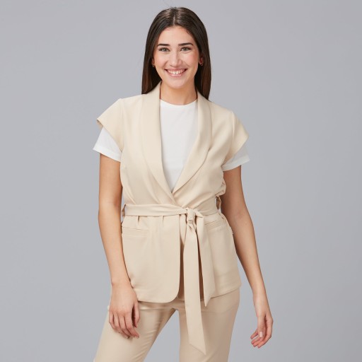 Chaqueta mujer Meli cuello smoking para estética | Workers Uniformes