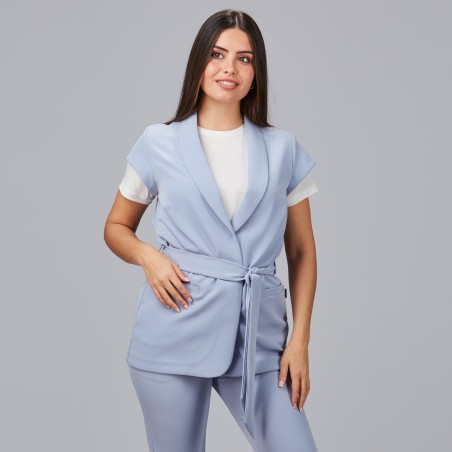 Chaqueta mujer Meli cuello smoking para estética | Workers Uniformes