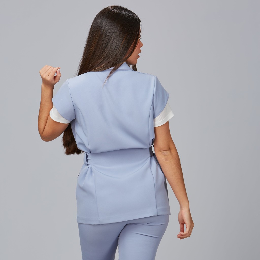 Chaqueta mujer Meli cuello smoking para estética | Workers Uniformes