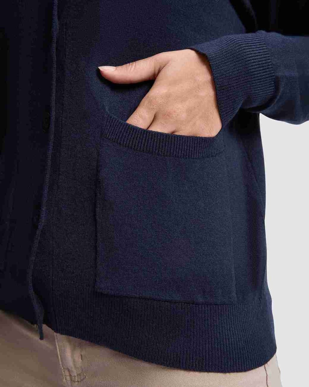 CHAQUETA MUJER PUNTO FINO
