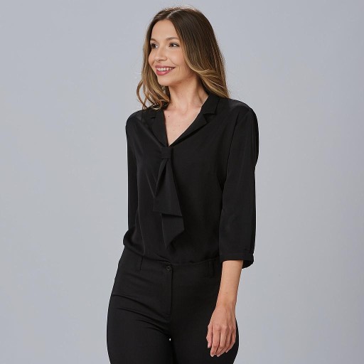 BLUSA MUJER CUELLO SOLAPA LAZO FLAVIA 2